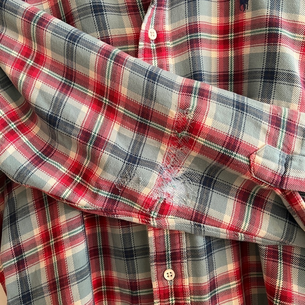 Vintage Ralph Lauren Button Down Plaid Shirt Size M - Picture 5 of 6